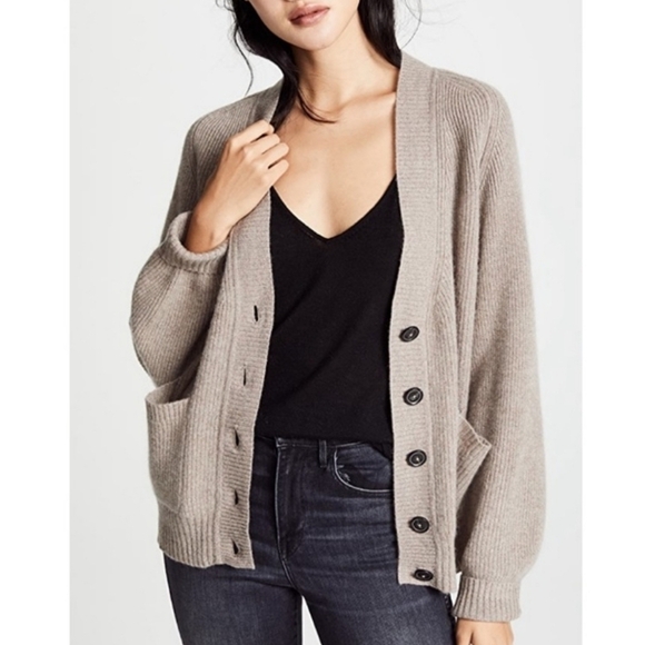 White + Werren Cashmere Knit Cardigan